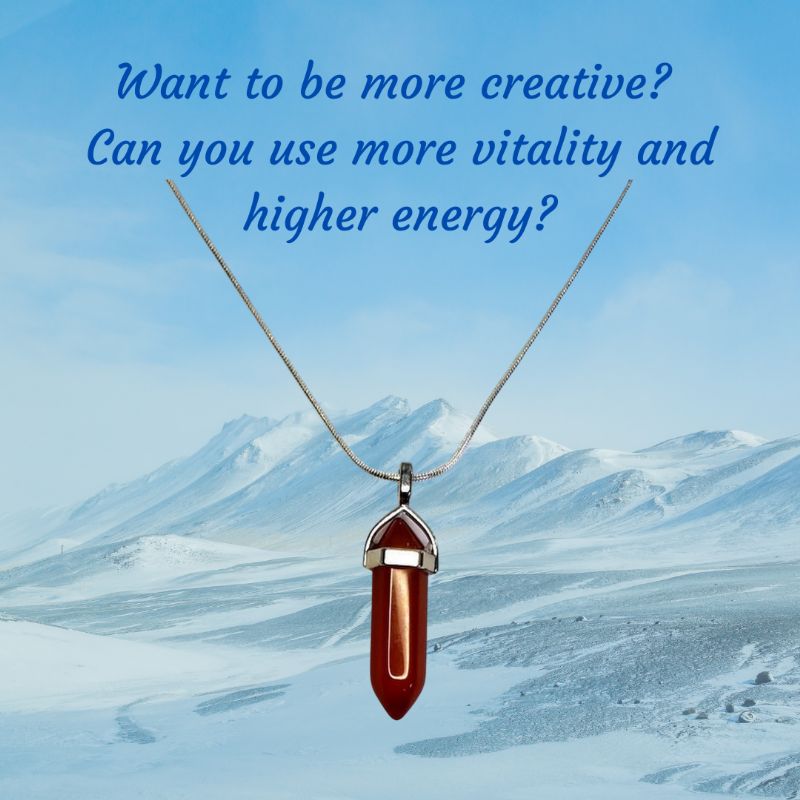 Carnelian Gemstone Pendant